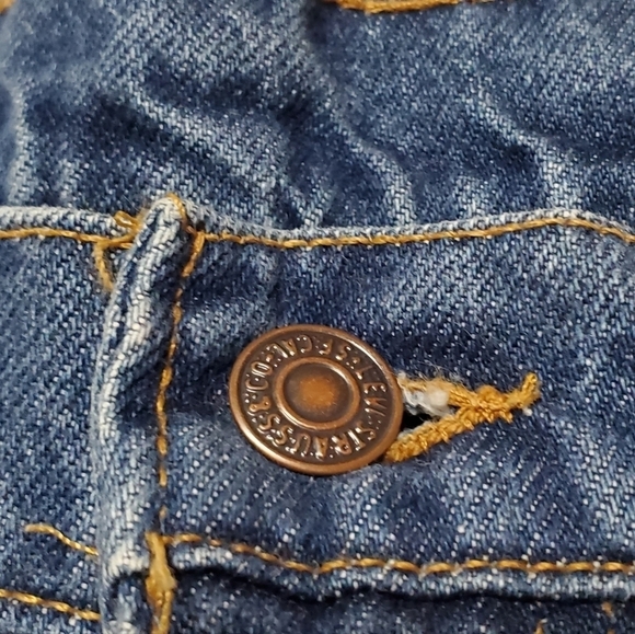 VINTAGE 90s Levi's 517 Orange Tab Stone Wash High Rise Bootcut Jeans - Picture 10 of 13